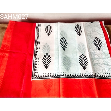 SAHMCM027 Cotton Mulmul-Hyderabadi Muslin Saree-SAHMCM027