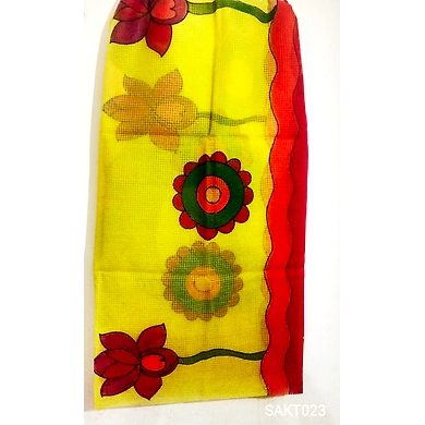 SAKT023 Yellow Color Resham Kota Saree-2