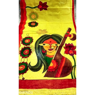 SAKT023 Yellow Color Resham Kota Saree-SAKT023