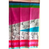 SACH031 Chanderi Silk Saree with Running Blouse Piece