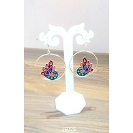 JE025 Meenakari Enamel Bronze Earrings