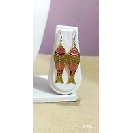 JE026 Meenakari Enamel Bronze Earrings