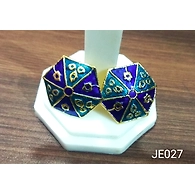 JE027 Meenakari Enamel Bronze Ear Tops