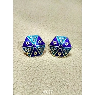 JE027 Meenakari Enamel Bronze Ear Tops