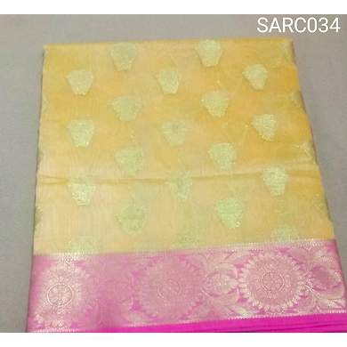 SARC034 Benarasi Resham Cotton Saree with Running Blouse-SARC034