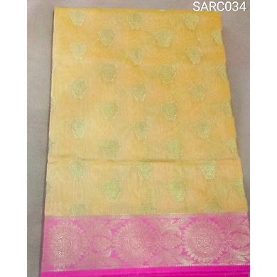 SARC034 Benarasi Resham Cotton Saree with Running Blouse-3