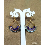 JE030 Meenakari Enamel Bronze Earrings
