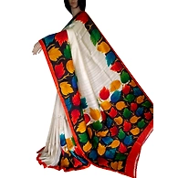 SAMS039 Bengal Handloom Murshidabad Silk Saree With Running Blouse piece