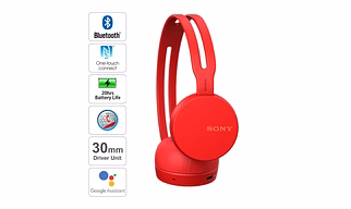 Sony WH CH400 Red
