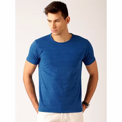 ETHER Blue Melange T-shirt-Ether555Blue