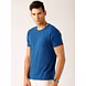 ETHER Blue Melange T-shirt-Blue-M-Cotton-1-sm