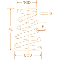 CONICAL SPRING-0.25 mm to 4 mm