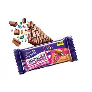 CADBURY DAIRY MILK MARVELLOUS CREATIONS JELLY POPPING CANDY 2 x 75GM (PACK OF 2)