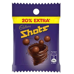 Cadbury Dairy Milk Chocolate Shots, 10.8g (Pack of 48) 20% Extra