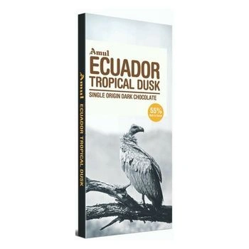 Amul Ecuador Tropical Dusk Single Origin Dark Chocolate Bars (125 g)-CON_FEC76589