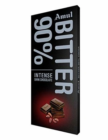 Amul Bitter 90% Dark Chocolate Bars (150 g)-CON_FEC76592