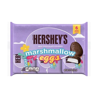 HERSHEY'S Milk Chocolate Covered Marshmallow Eggs 6-pack, 5.7 oz