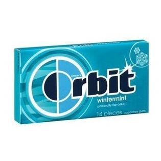 ORBIT Wrigleys Wintermint Sugar-free Gum (14 Piece Each) -Pack of 2