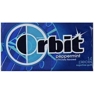 Wrigleys orbit peppermint sugarfree Chewing gum (14 sticks per pack X pack of 4)