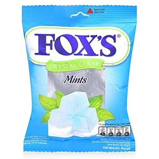 Nestle Fox's Crystal Clear Mints Candies, 90 Grams