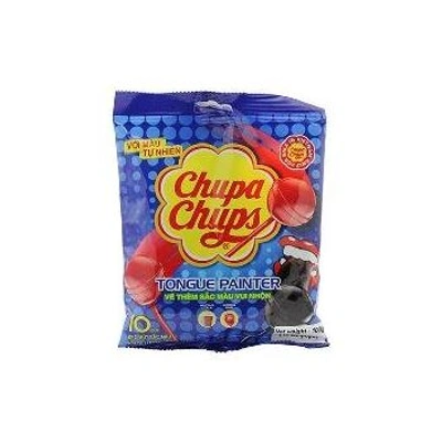 Chupa Chups Mini Cola & Strawberry Flavour Lollipops 10 Pcs Packet, 100g