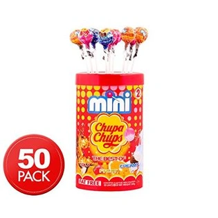 Chupa Chups Mini Assorted Mini Lollipops 50 Unit 300 Grams