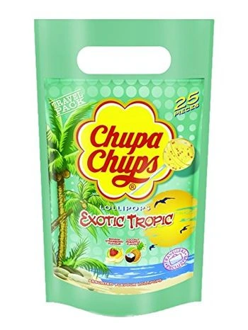 Chupa Chups Exotic Tropic Assorted Flavour Lollipops, 300g-CON_FEC76688