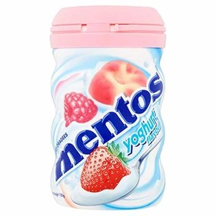 Mentos Yoghurt Fruit Flavour Chewy Dragees Bottle, 120g