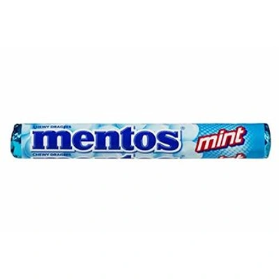 MENTOS Mint Chewy Dragees 37 GM (Pack of 4)