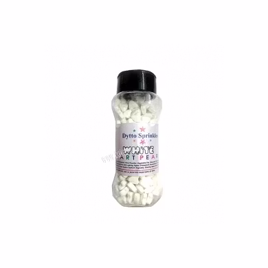 White Heart Dytto sprinkles-SKU-BAK-9998