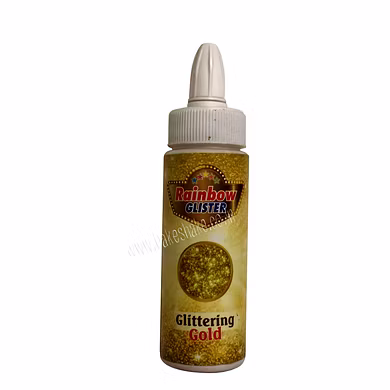 Rainbow Dry Spray Colour-Glittering Gold-SKU-BAK-10052