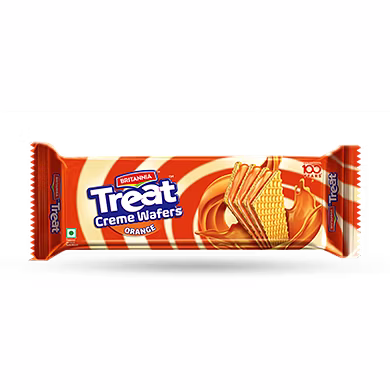 Treat Creme Wafers Orange-SKU-BAK-10236