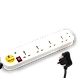 Power Strip 5 Way Single Switch With Universal Skts (1.25Mtr)-SE204-sm