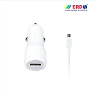CC 21 Micro USB White Car Charger