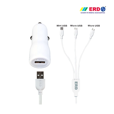 CC 11 Multi 90 White Car Charger-ERD-152