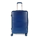 Gleam Premium Polycarbonate 24 Inch Navy Blue Hardside 8 Wheels Spinner Check-in Travel Trolley Luggage Suitcase with TSA Lock-BAG_6693-sm