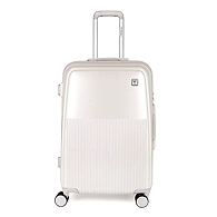 Clove Premium Polycarbonate 24 Inch Grey Hardside 8 Wheels Spinner Check-in Travel Trolley Luggage Suitcase with TSA Lock