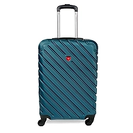 Aurora Premium ABS 20 Inch Teal Hardside 4 Wheels Spinner Carry-on Travel Trolley Luggage Suitcase with Number Lock