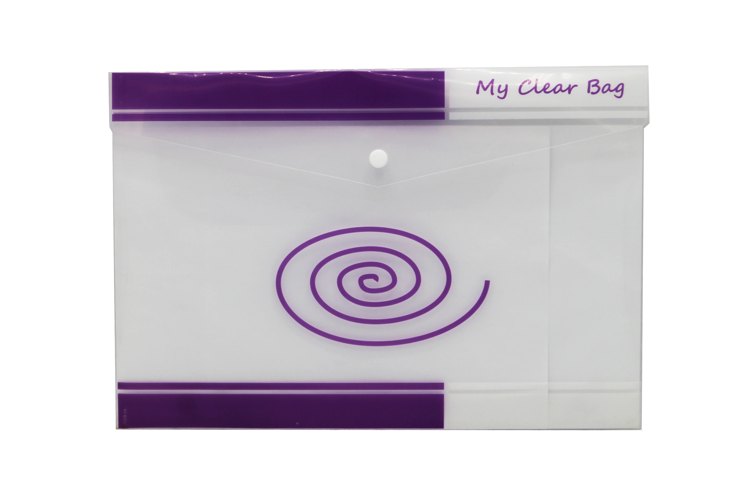 Keny My Clear Bag | Envelope Folder | Best for FC/ FS / Foolscap / Legal Size Paper | Designer | (15832F)-15832FPURPLE