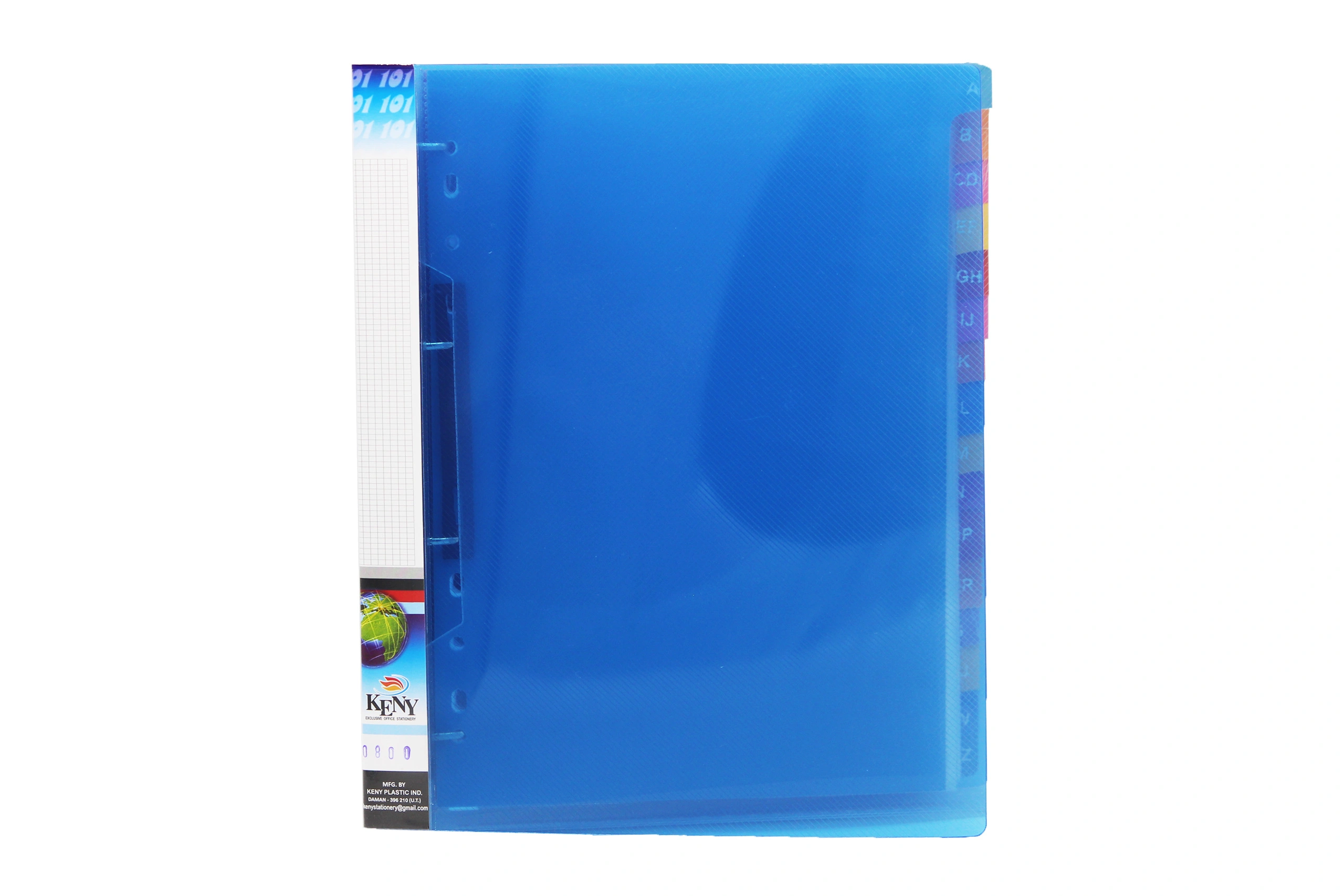 Keny Stationery Multipurpose Visiting Card Organizer Case | Large Capacity: 800 Cards | With A to Z Index Set | Transparent Slots Holder | Ideal for Business &amp; Membership Cards | Systematic &amp; Portable | (760/800)-760800BLUE