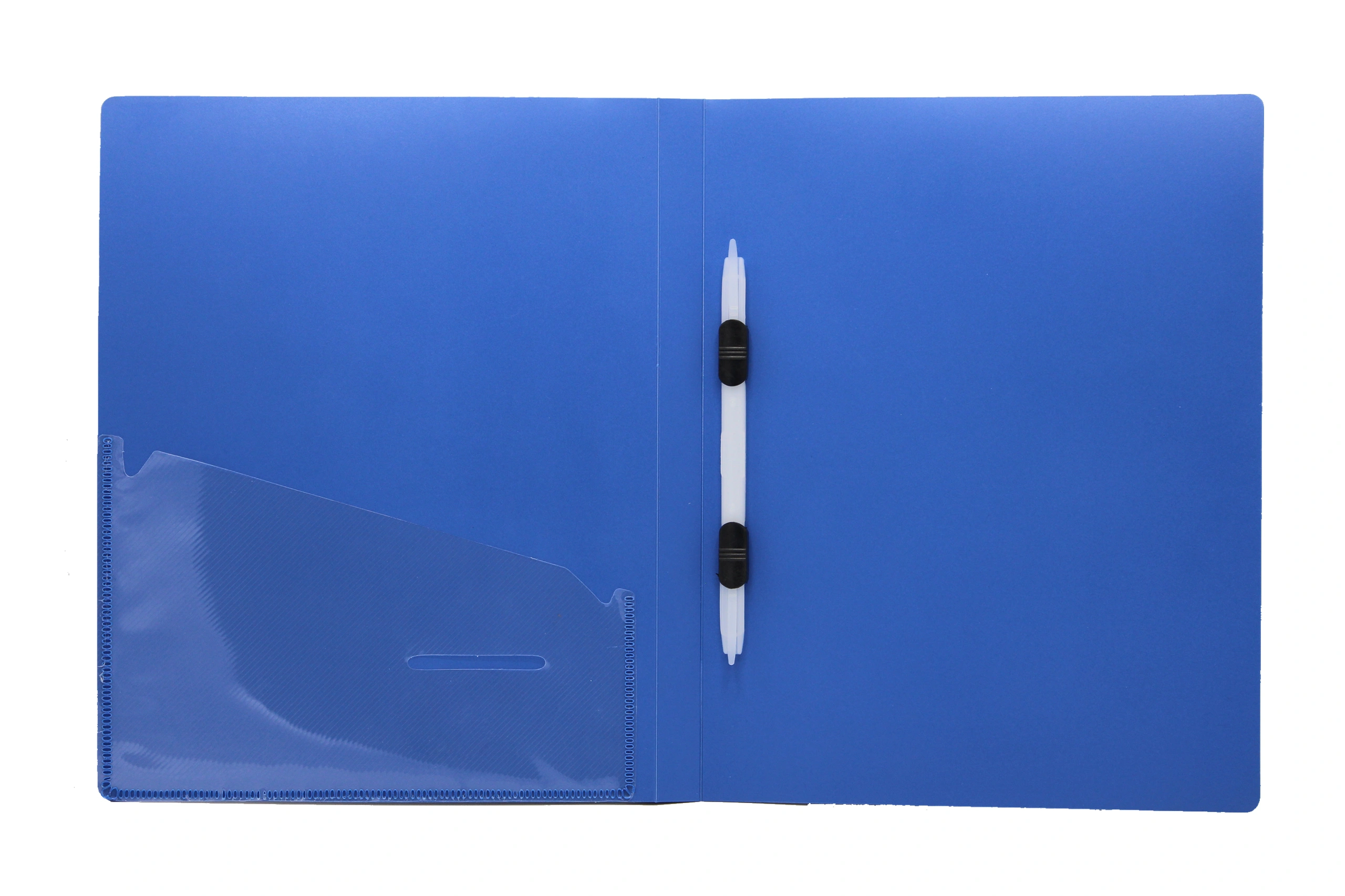 Keny Stationery Plastic Clip File | Best for FC Size Paper | File for Documents, Projects and Certificates | Eco-friendly Made from Recycled Plastic | (823FC)-BLUE-FC-1