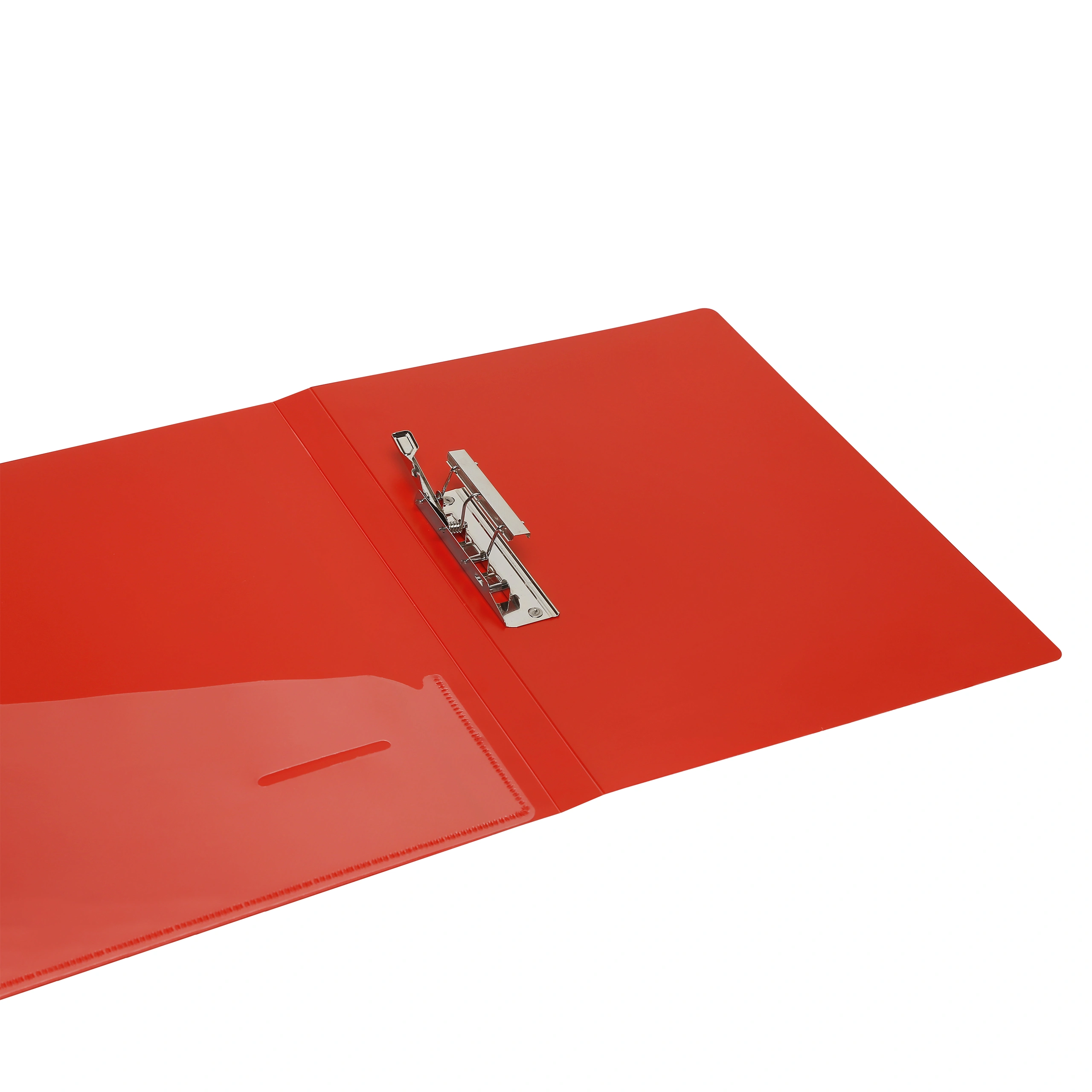 Eslee Punchless Clip File | Best for FC/ FS / Foolscap / Legal Size Paper | Leather Texture | Timex Clip | (EO21FC)-Red-FC-4