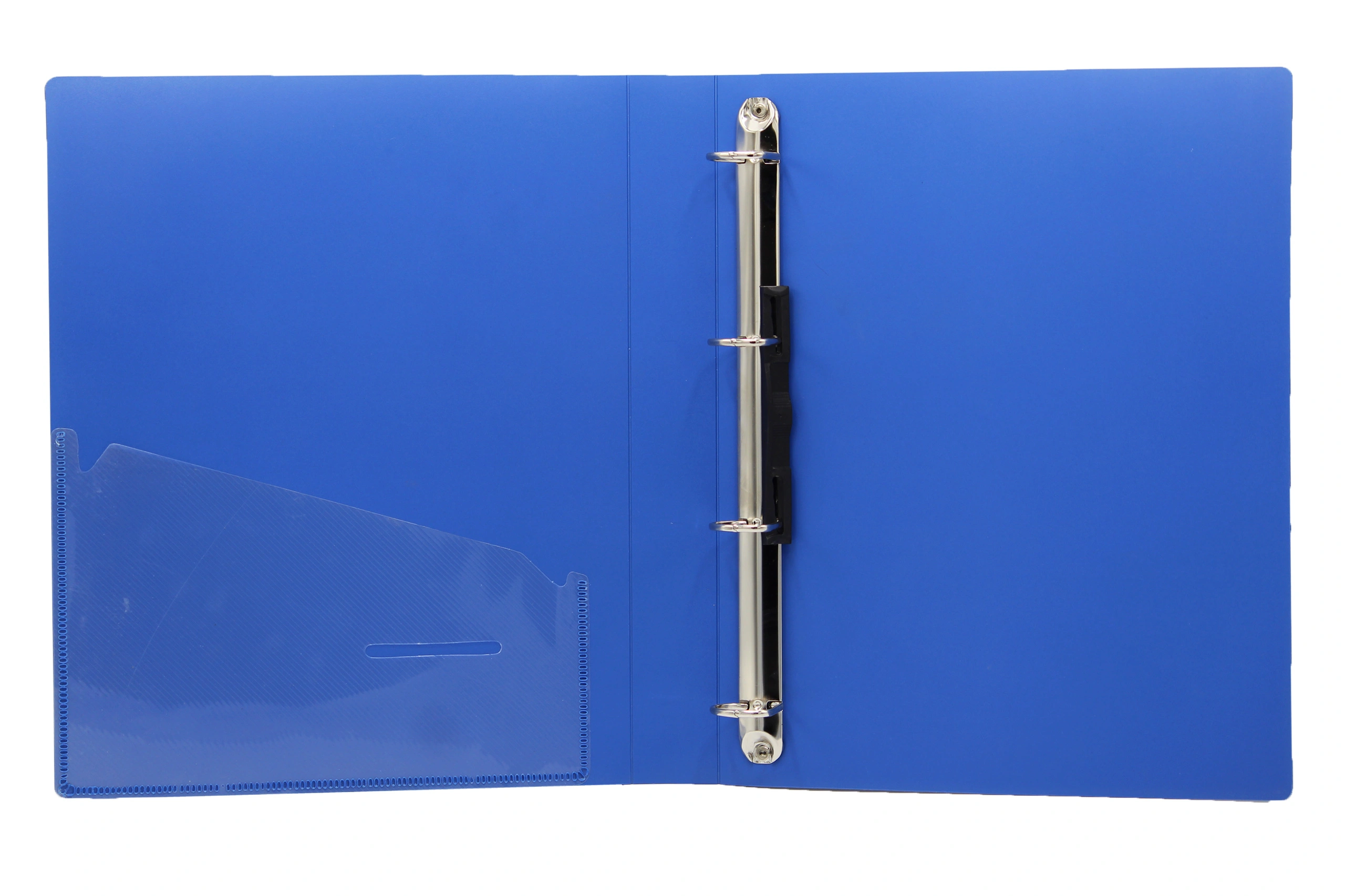 Keny Stationery 4D Ring Binder File | 4D shaped 25mm Rings | Best for A4 Size Paper | Durable Box File for Documents, Projects and Certificates | Eco-friendly Made from Recycled Plastic | (824A44D)-BLUE-A4-4D Shaped With 25mm Rings-1