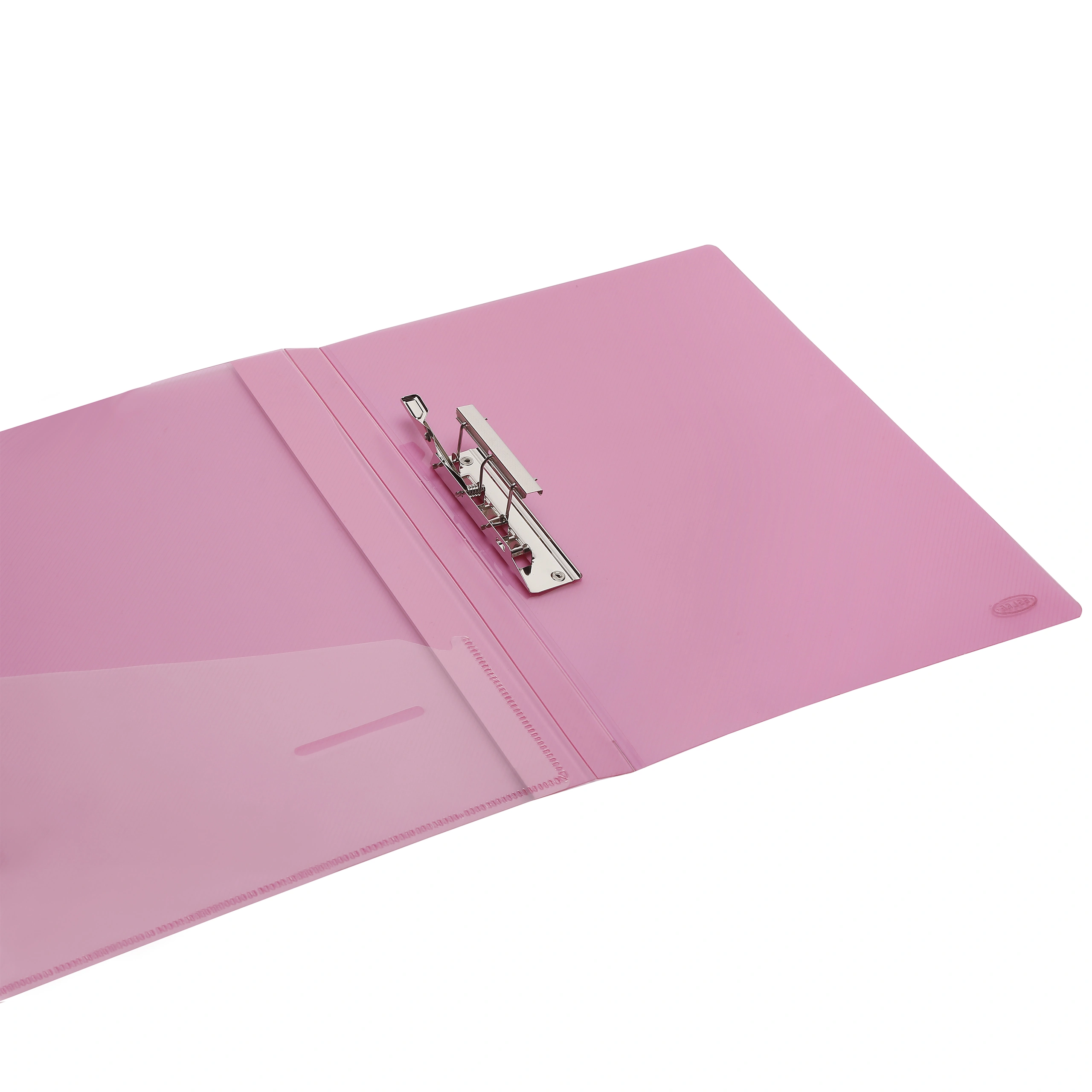 Eslee Punchless Clip File | Best for FC / FS / Foolscap / Legal Size Paper | Transparent Crossline Texture | Timex Clip | (EC21FC)-Pink-FC-5