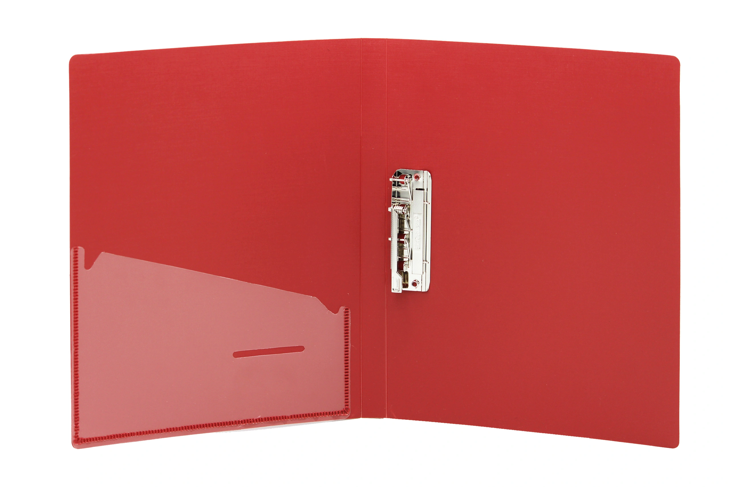 Keny Stationery Punchless Clip File | Timex Clip File | Best for FC Size Paper | File for Documents, Projects and Certificates | Eco-friendly Made from Recycled Plastic | (822FC)-RED-FC-1