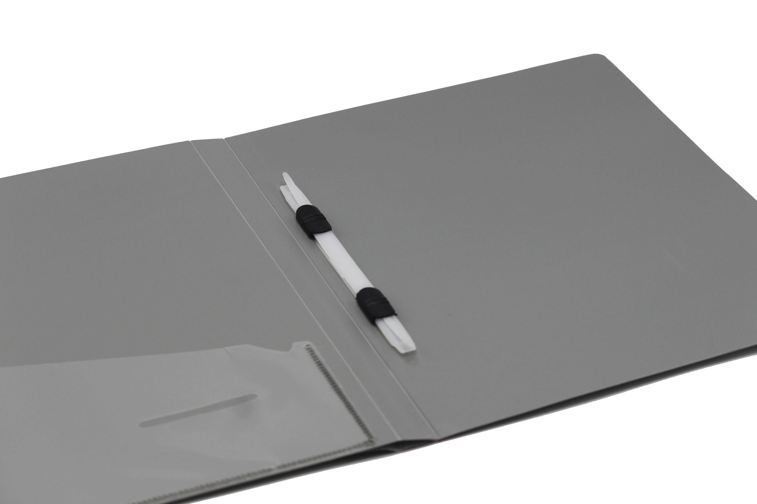 Keny Stationery Plastic Clip File | Best for A4 Size Paper | File for Documents, Projects and Certificates | Eco-friendly Made from Recycled Plastic | (823A4)-GREY-A4-3