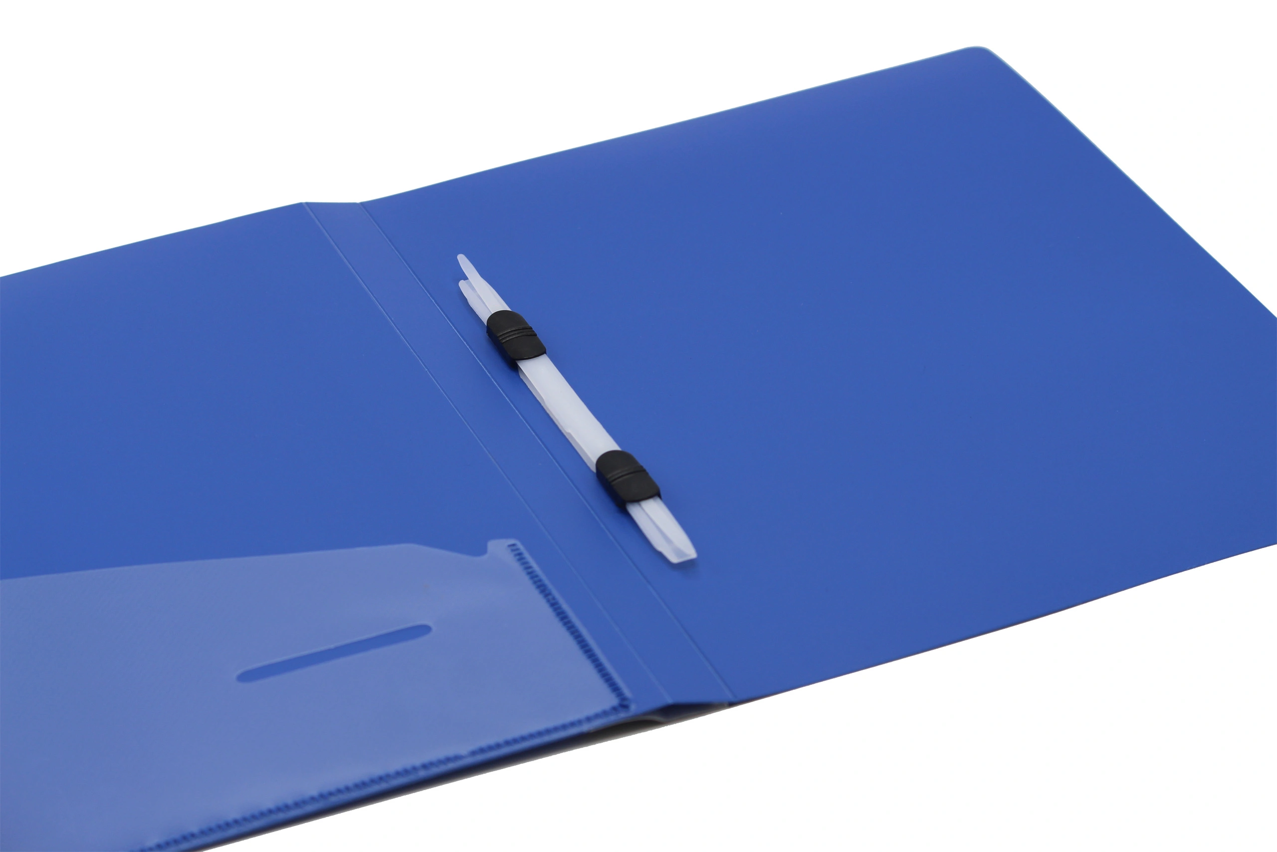 Keny Stationery Plastic Clip File | Best for FC Size Paper | File for Documents, Projects and Certificates | Eco-friendly Made from Recycled Plastic | (823FC)-BLUE-FC-3