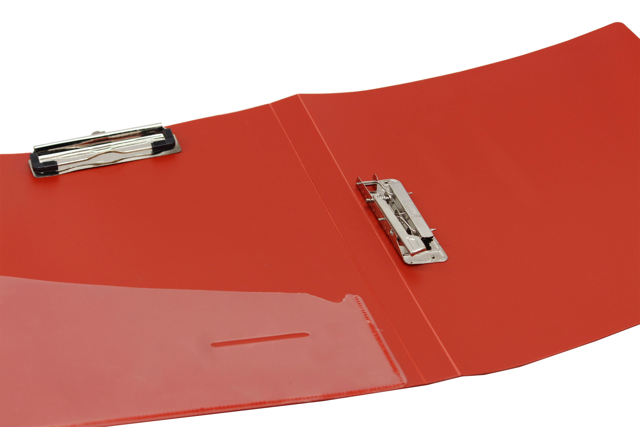 Keny Stationery Double Clip File | Punchless Clip and Wire Clip | Best for A4 Size Paper | File for Documents, Projects and Certificates | Eco-friendly Made from Recycled Plastic | (825A4)-RED-A4-3