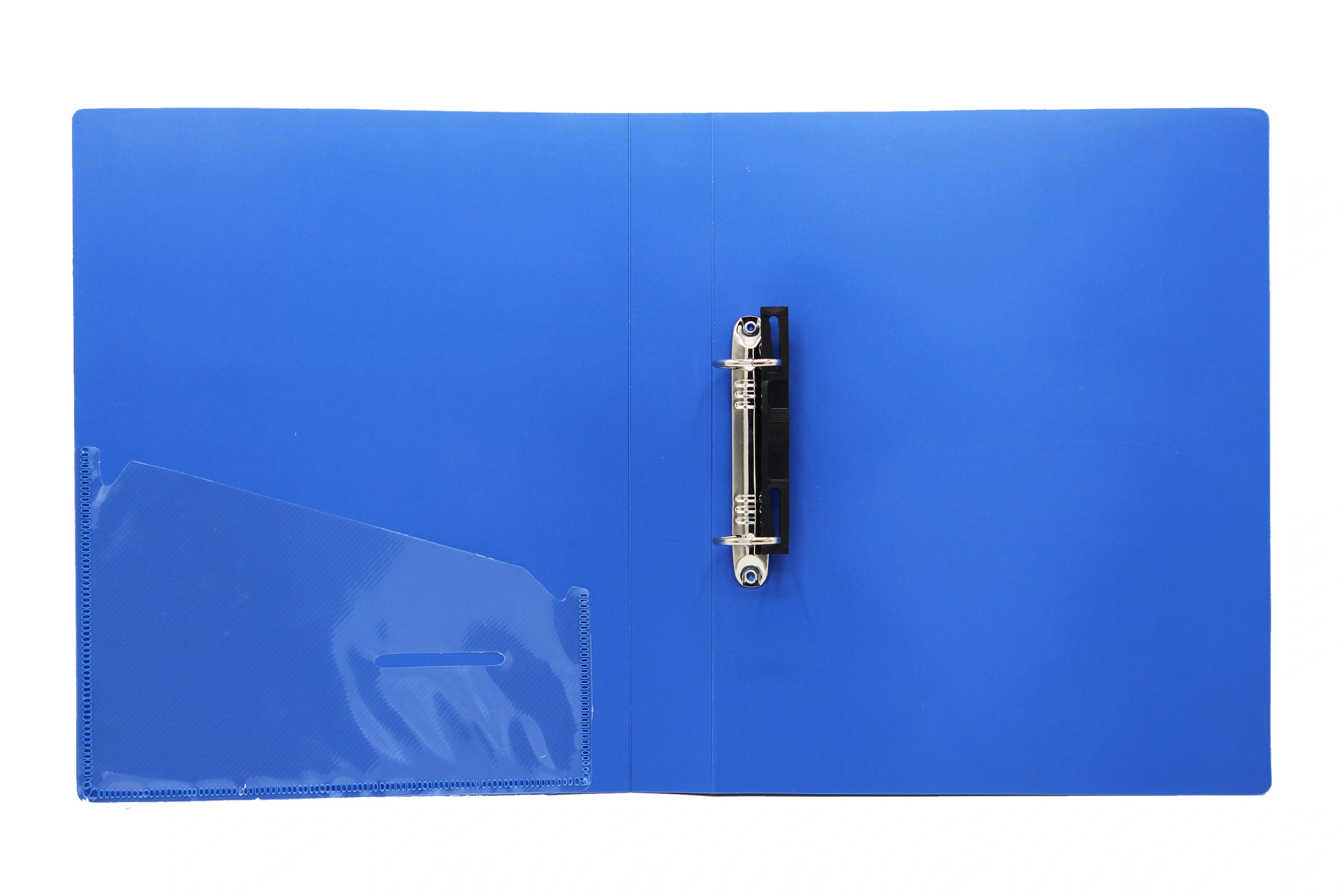 Keny Stationery 2D Ring Binder File | 2D shaped 25mm Rings | Best for A4 Size Paper | Durable Box File for Documents, Projects and Certificates | Eco-Friendly Made from Recycled Plastic | (824A42D)-BLUE-A4-2D Shaped With 25mm Rings-1