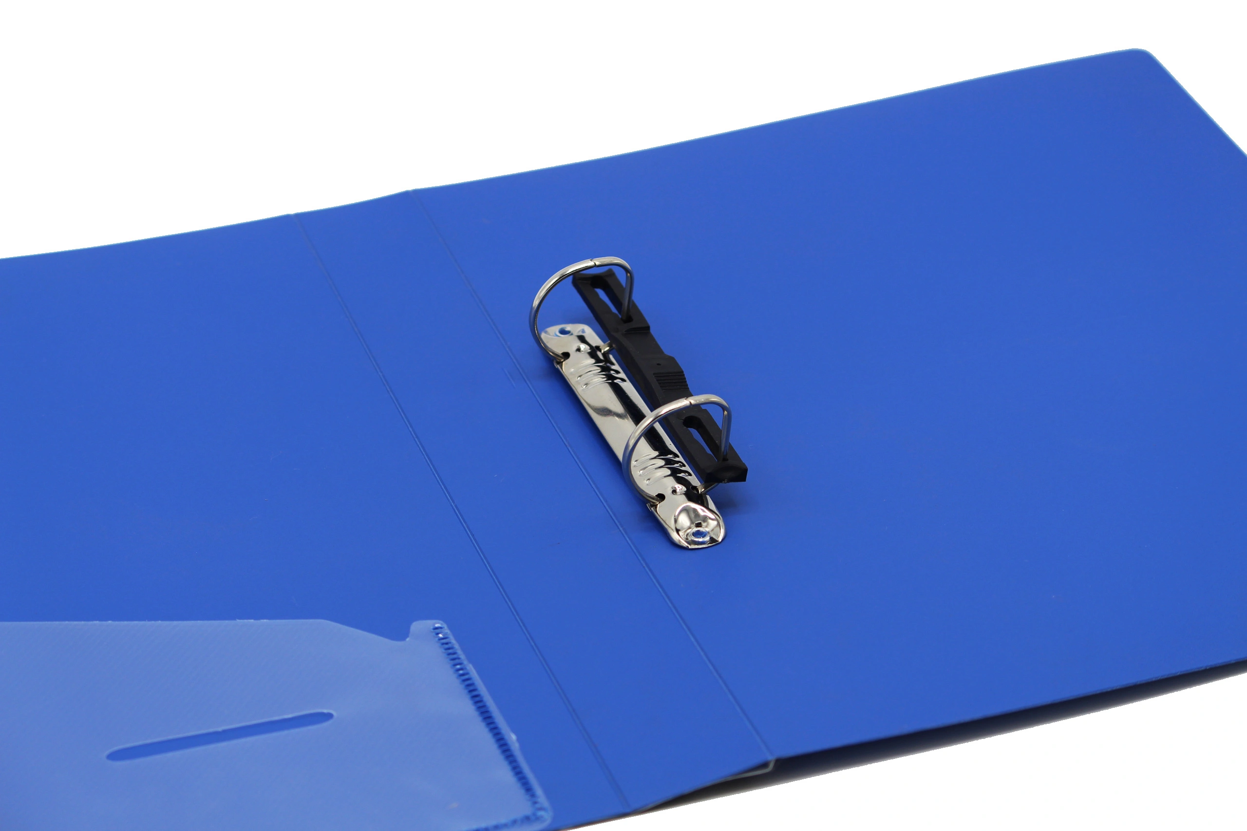 Keny Stationery 2D Ring Binder File | 2D shaped 25mm Rings | Best for FC Size Paper | Durable Box File for Documents, Projects and Certificates | Eco-Friendly Made from Recycled Plastic | (824FC2D)-BLUE-FC-2D Shaped With 25mm Rings-3